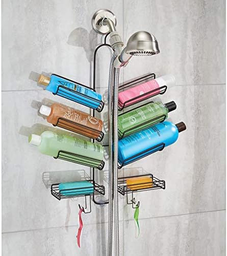 InterDesign Verona Metal Hanging Shower Caddy with Bronze Finish
