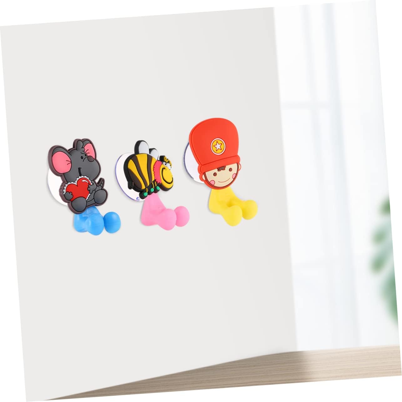 Eco-Friendly Cartoon Suction Cup Toothbrush Holders for Kids