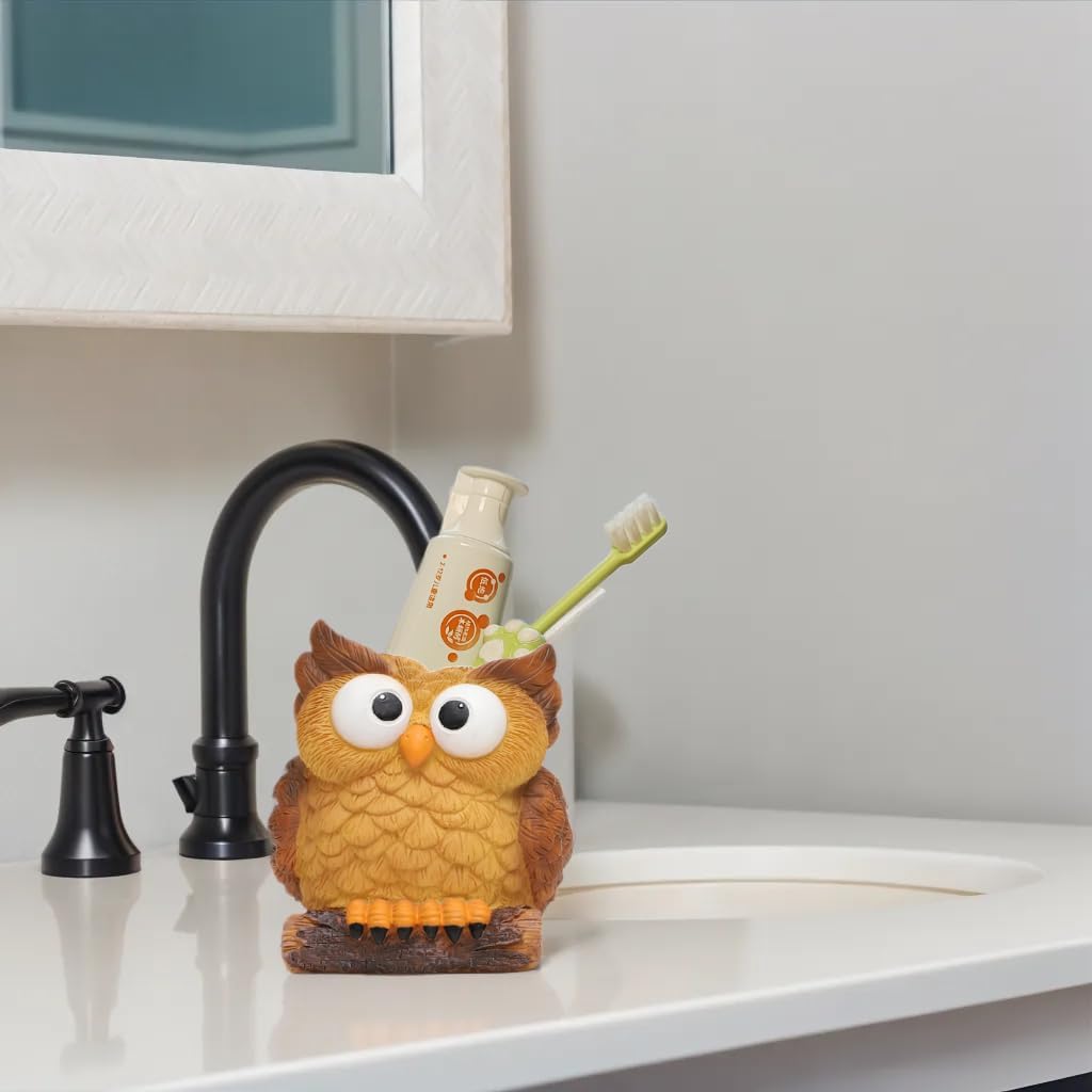 Adorable Owl Toothbrush Holder