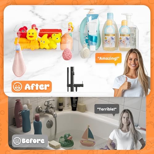 MUMUQ Bath Toy Storage Caddy for Babies