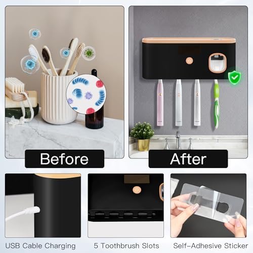 High-Quality USB Rechargeable Toothbrush Sterilizer Holder