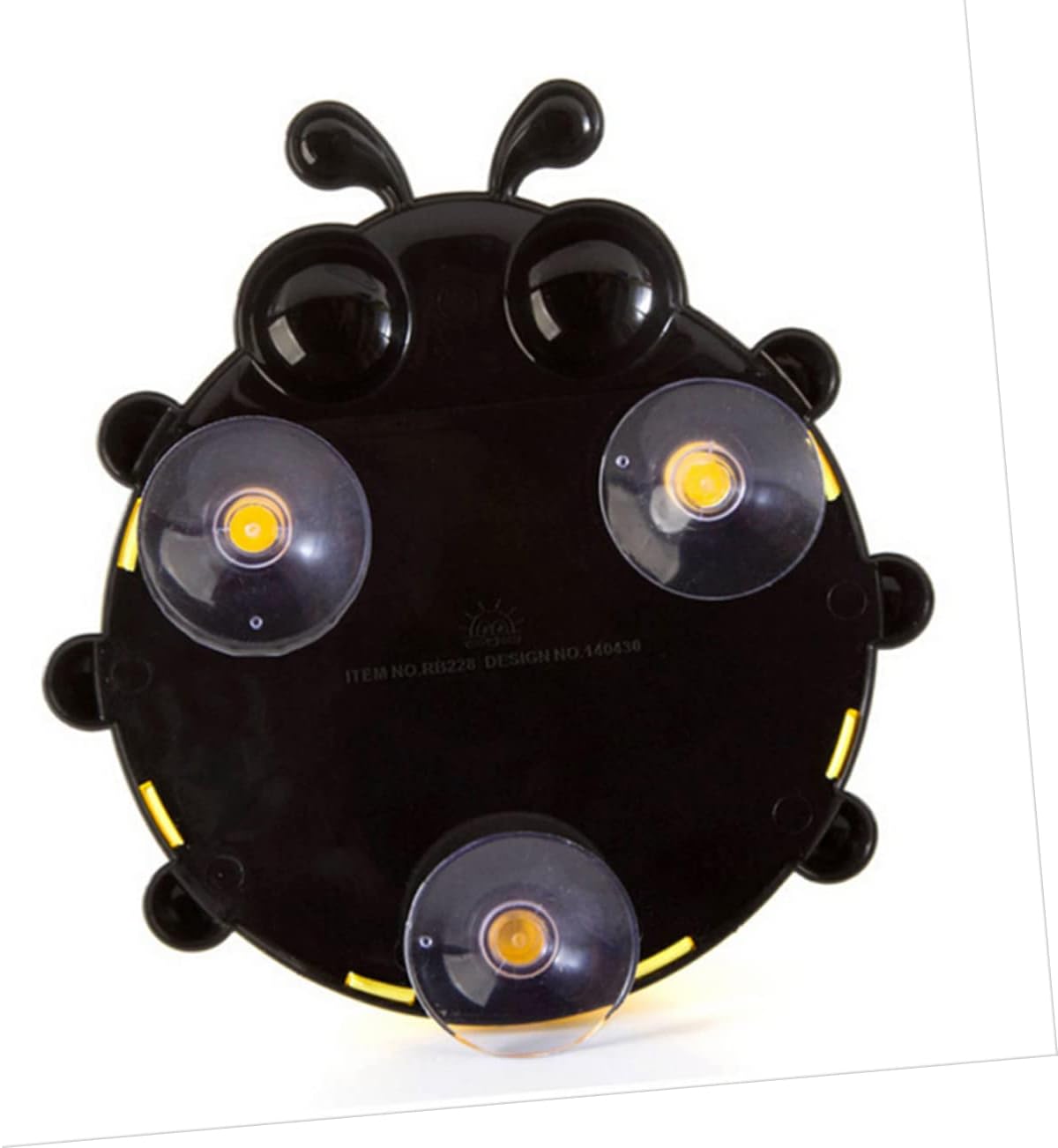 Cartoon Ladybug Toothbrush Holder Suction Cup Wall Mount Bathroom Decor