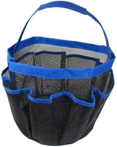 Dharmnirdosh Mesh Shower Caddy Tote Bag with 8 Pockets Quick Dry Bath Organizer