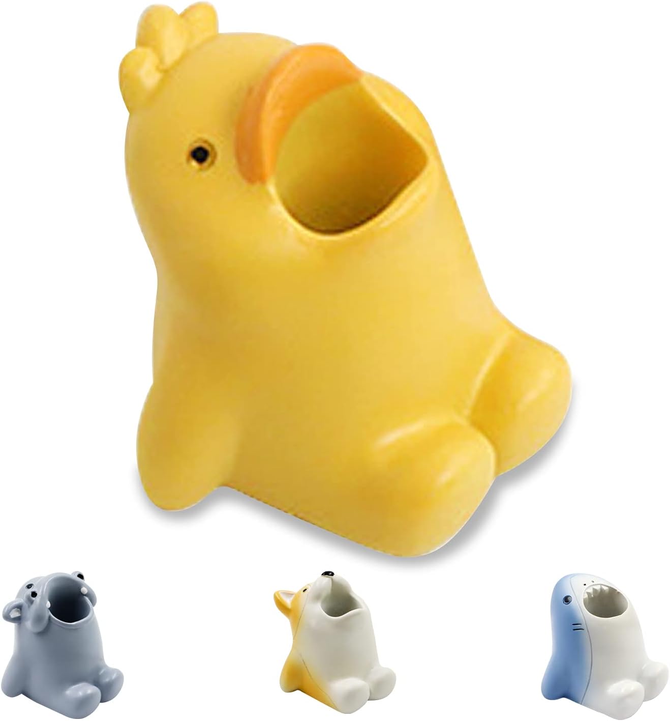 Cute Cartoon Toothbrush Holder for Kids Duck