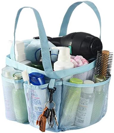 Haundry Mesh Shower Caddy Tote with 8 Pockets 1