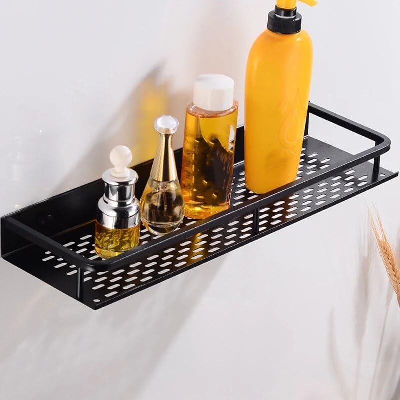Stylish 30CM Space Aluminum Bathroom Caddy Organizer with Drainage