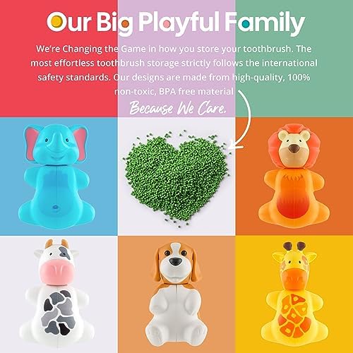 Flipper Fun Animal Penguin Toothbrush Holder