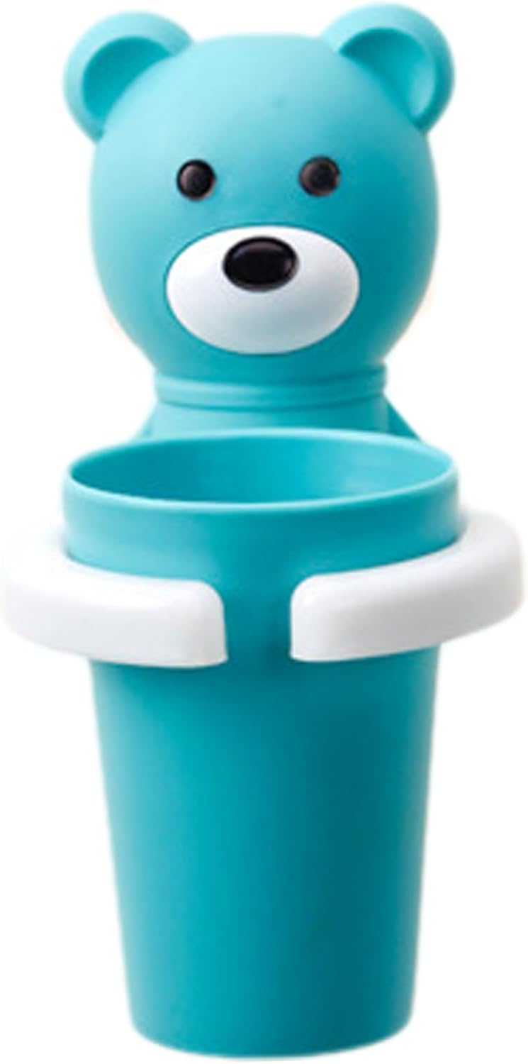 Cute Bear Toothbrush Holder Set for Kids