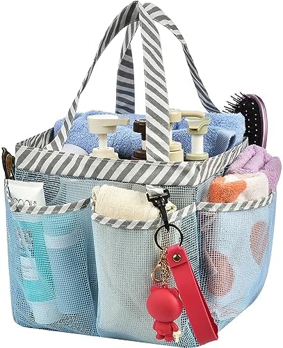 Haundry Mesh Shower Caddy Tote with 8 Pockets