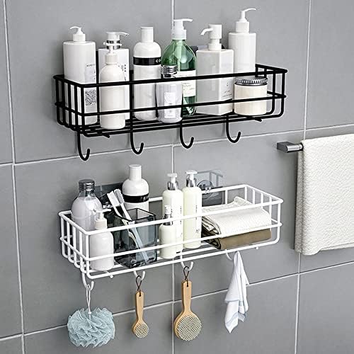 White Shower Caddy Wall Mounted Organizer