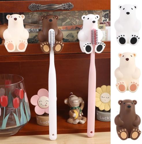 Perfectly Puzzling Polar Bear Toothbrush Holder