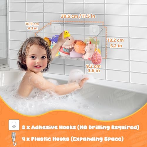 MUMUQ Bath Toy Storage Caddy for Babies
