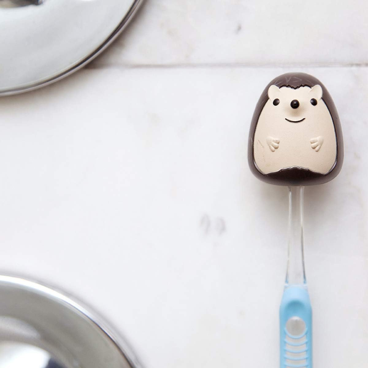 Adorable Hedgehog Toothbrush Holder for Restroom or Home Use