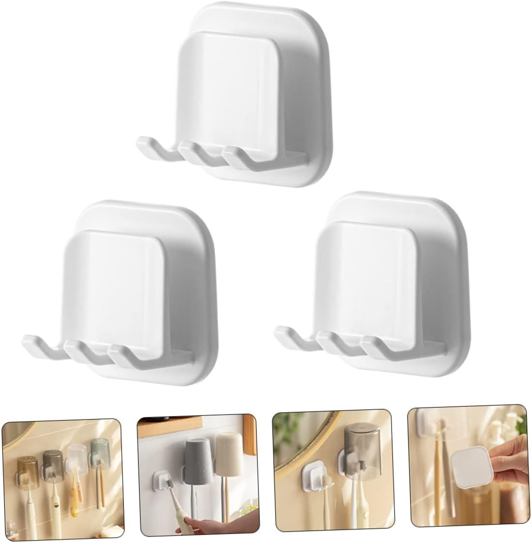 Perfect Space-Saving Toothbrush Holder Set