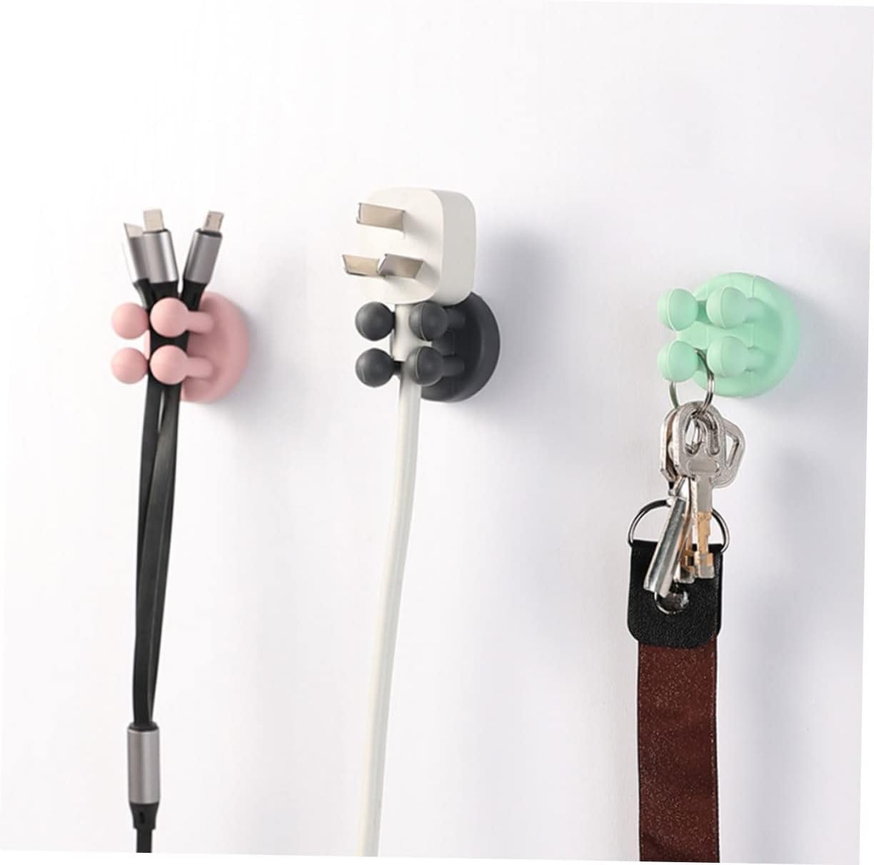 6Pcs Space Saving Wall Mounted Silicone Toothbrush Holders