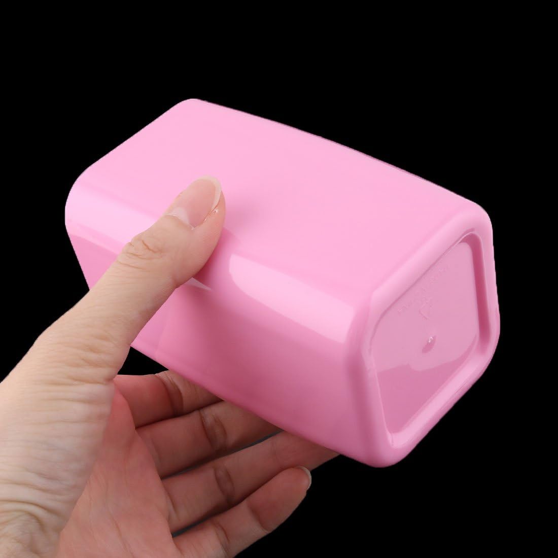 Uxcell Pink Plastic Toothbrush Holder 300ml