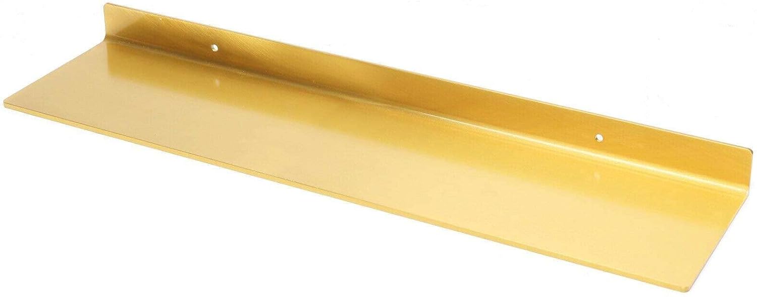 Precision-Engineered LKOP Gold Brass Wall-Mounted Bathroom Organizer