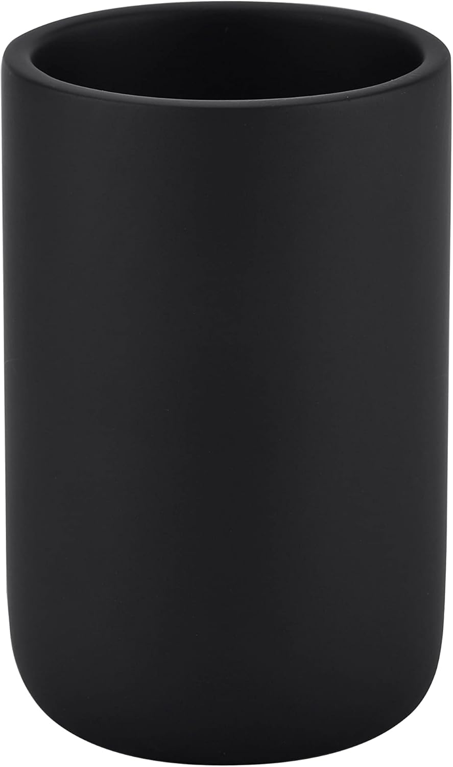 Rzoeox Premium Multifunctional Toothbrush Holder Resin Bathroom Cup Matte Black