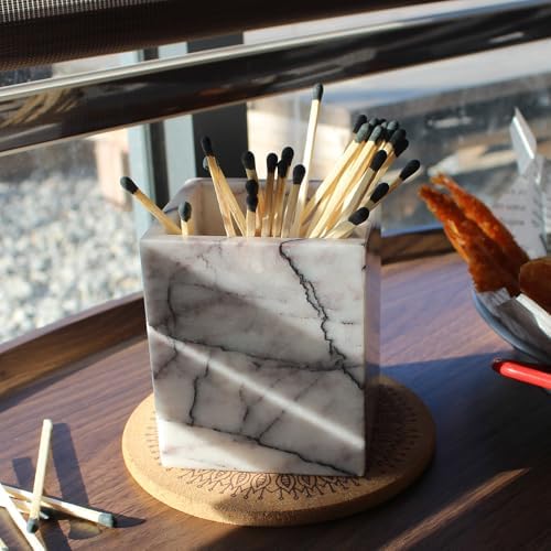 Elegant Natural Marble Toothbrush Holder for Your Bathroom