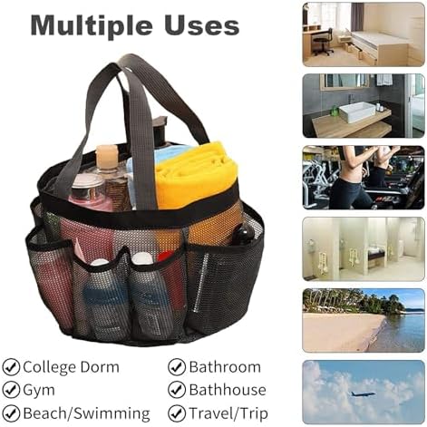 Nicedeal Portale Quantity Mesh Shower Organizer