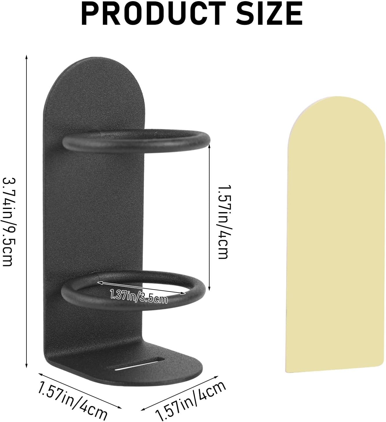 2 Pcs Electric Toothbrush Wall Mount Holder for Bathrooms