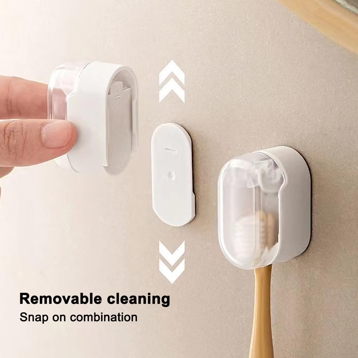Safe Space-Saving Wall-Mounted Toothbrush Organizer