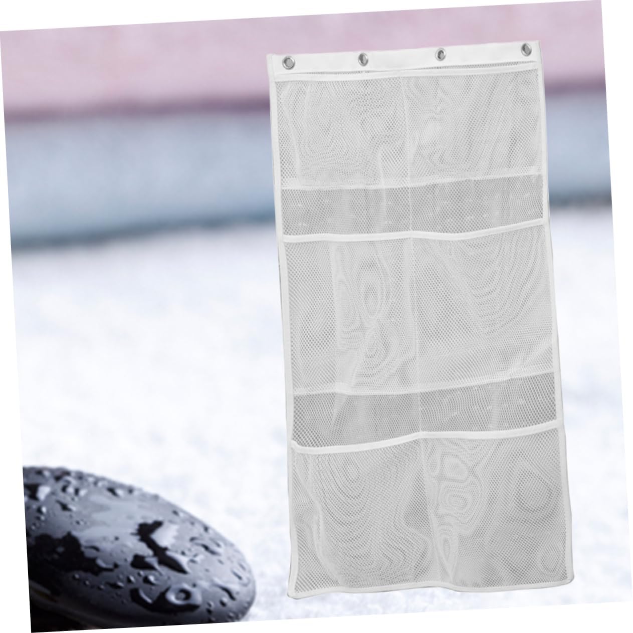Hanging Mesh Shower Organizer Bag for Shampoo Conditioner and Toys