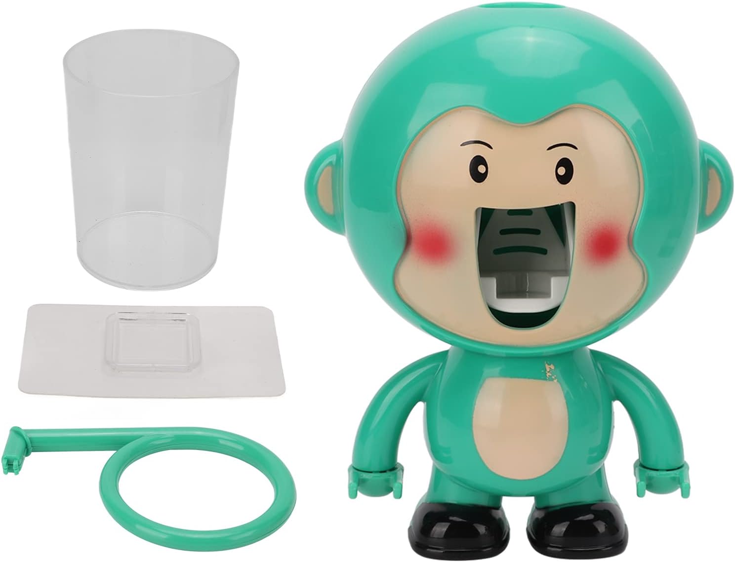 Cutesy Cartoon Monkey Toothbrush Holder Wall-Mounted for Kids