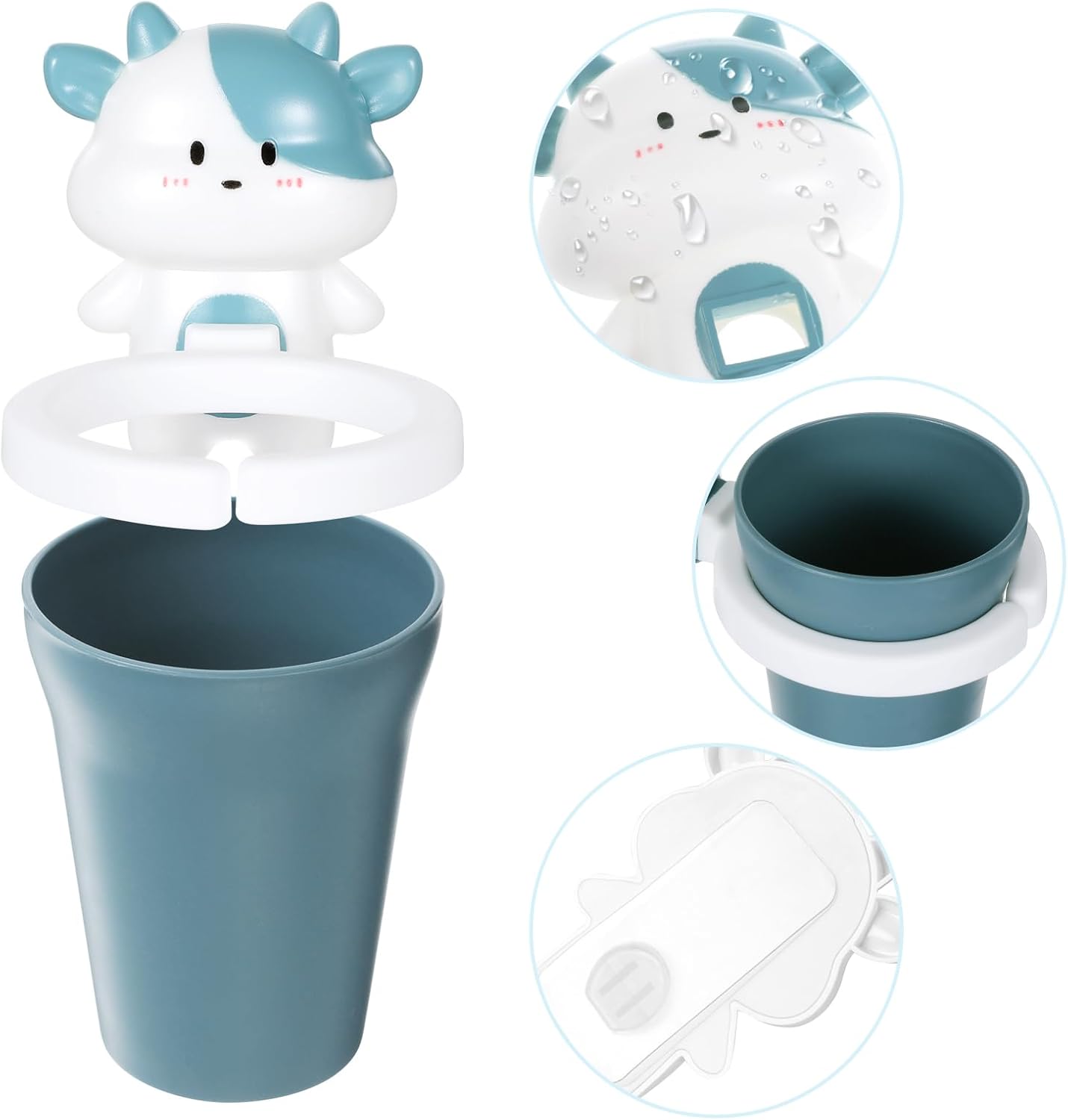 Amosfun Toothbrush Holder Wall-Mounted Durable Cute for Kids