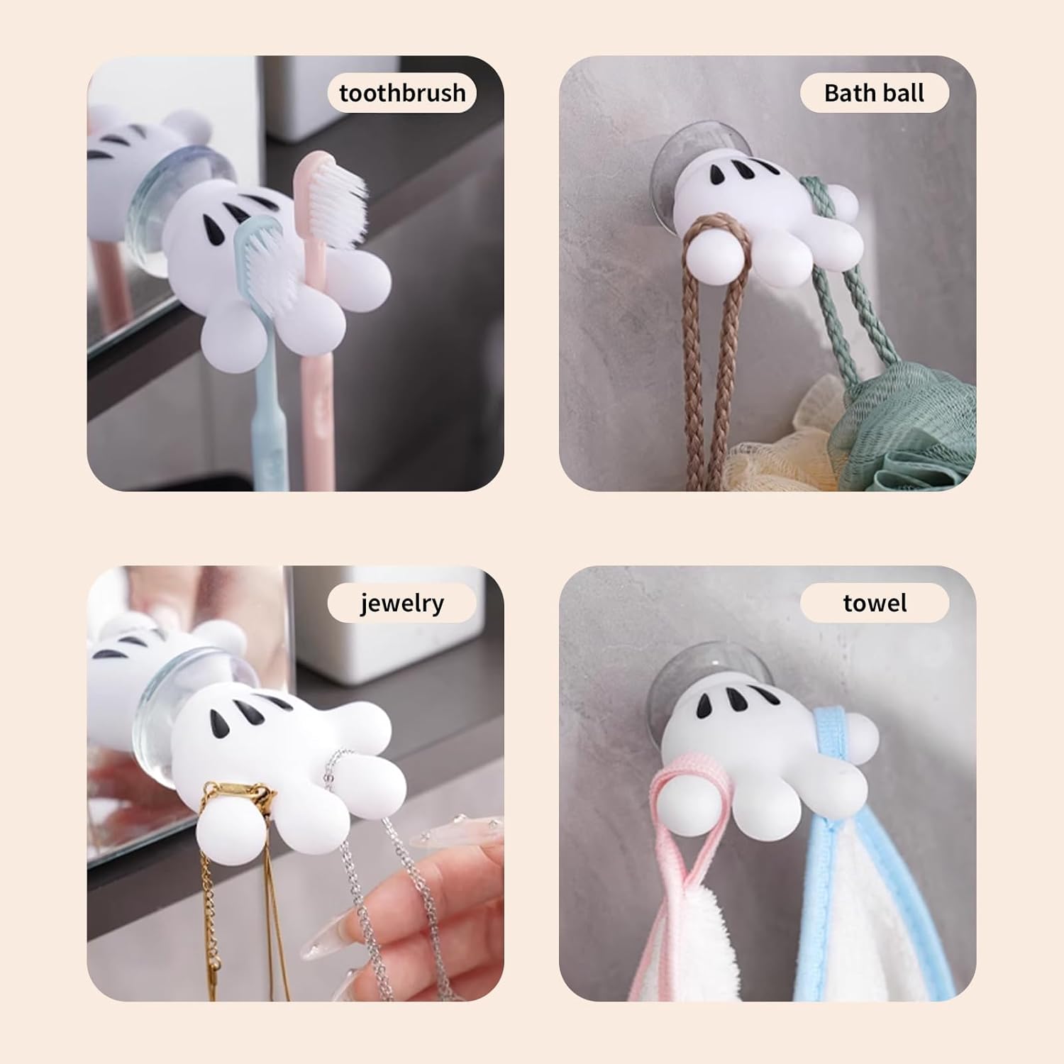 Perfect 2-Piece Toothbrush Holder with Unique Design