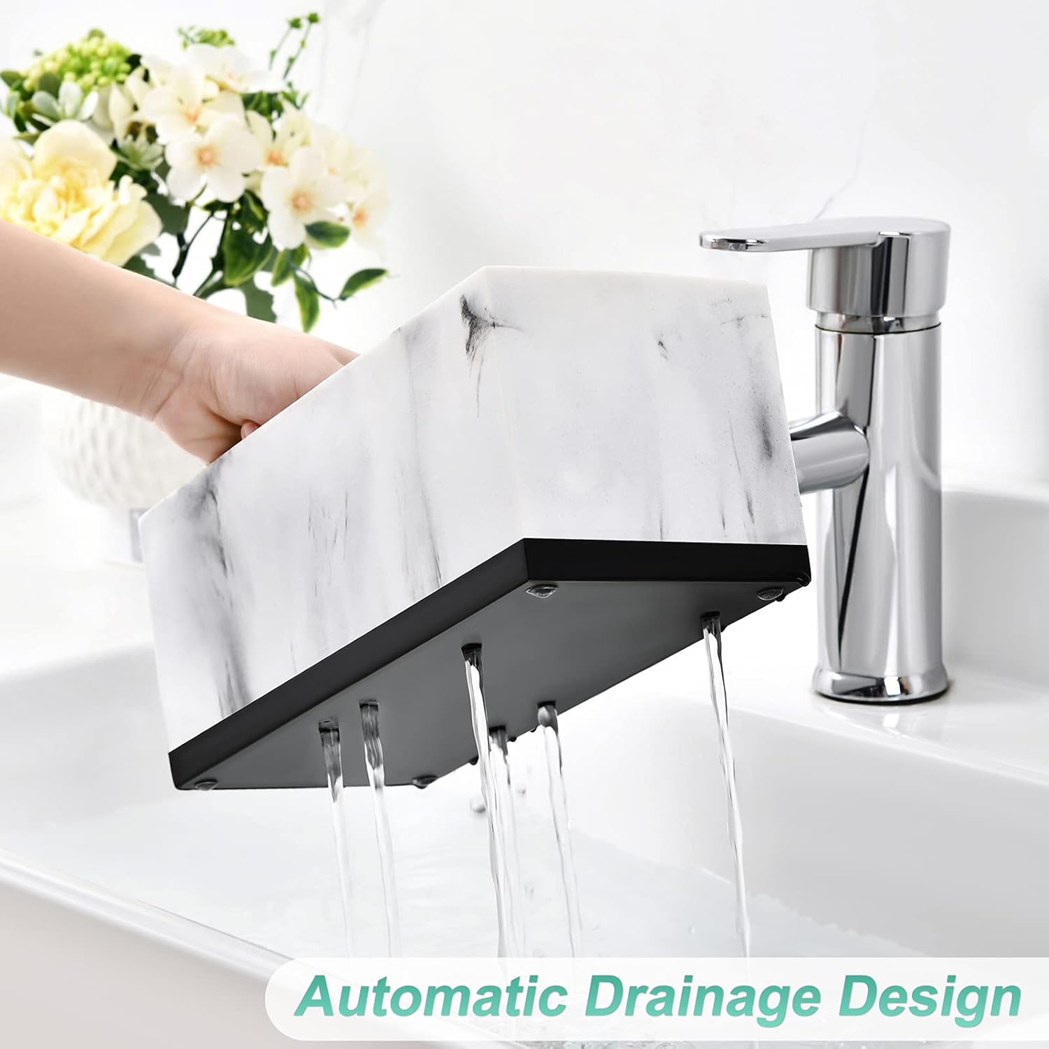 VITVITI 6 Compartment Toothbrush Holder for Bathroom Sink Countertop Organizer