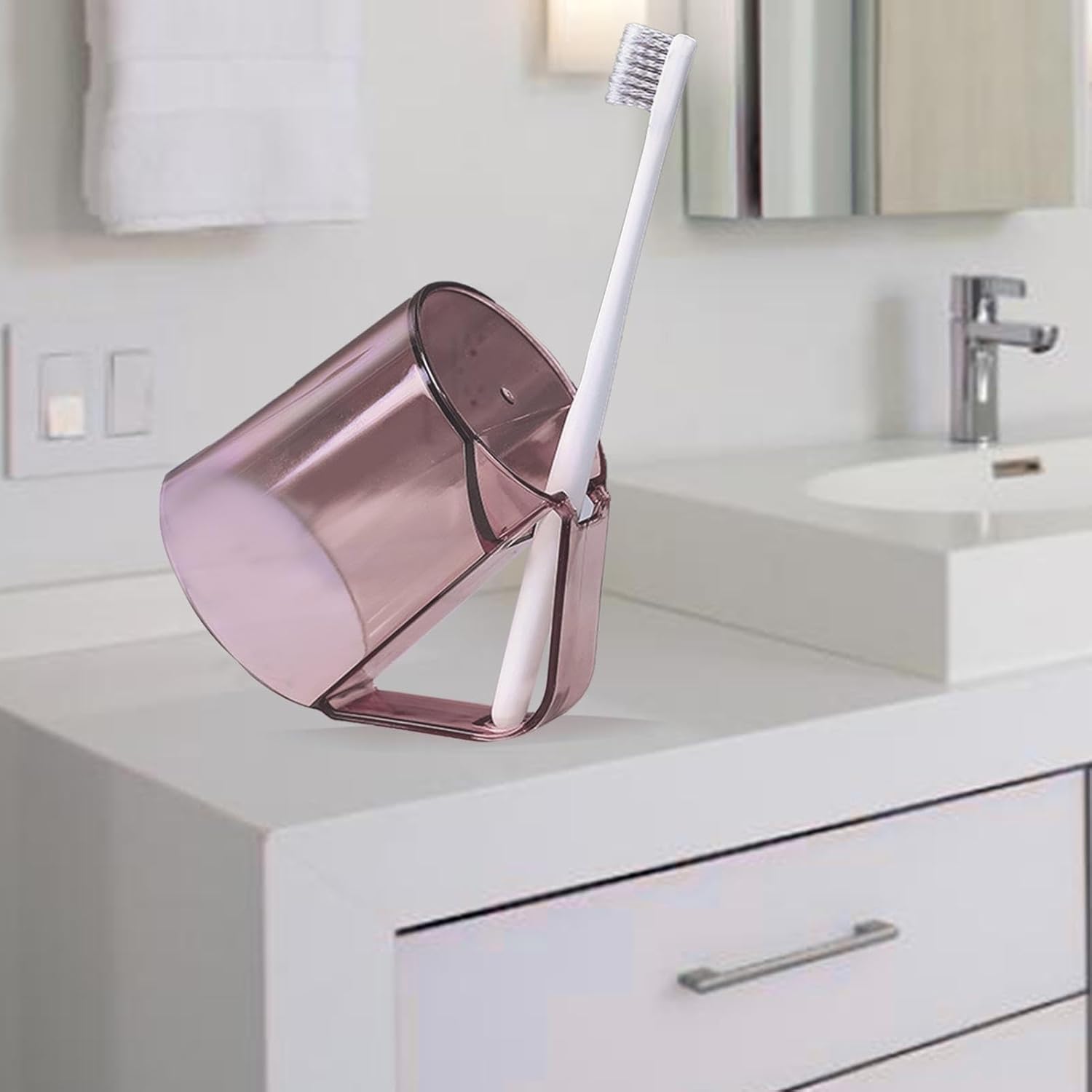 Multifunctional Toothbrush Storage Cup - Toothbrush Holder for Restroom with Pro Design