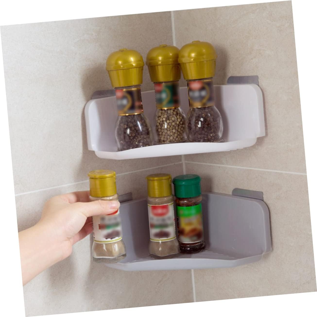 DIYEAH No Punching Triangle Storage Rack