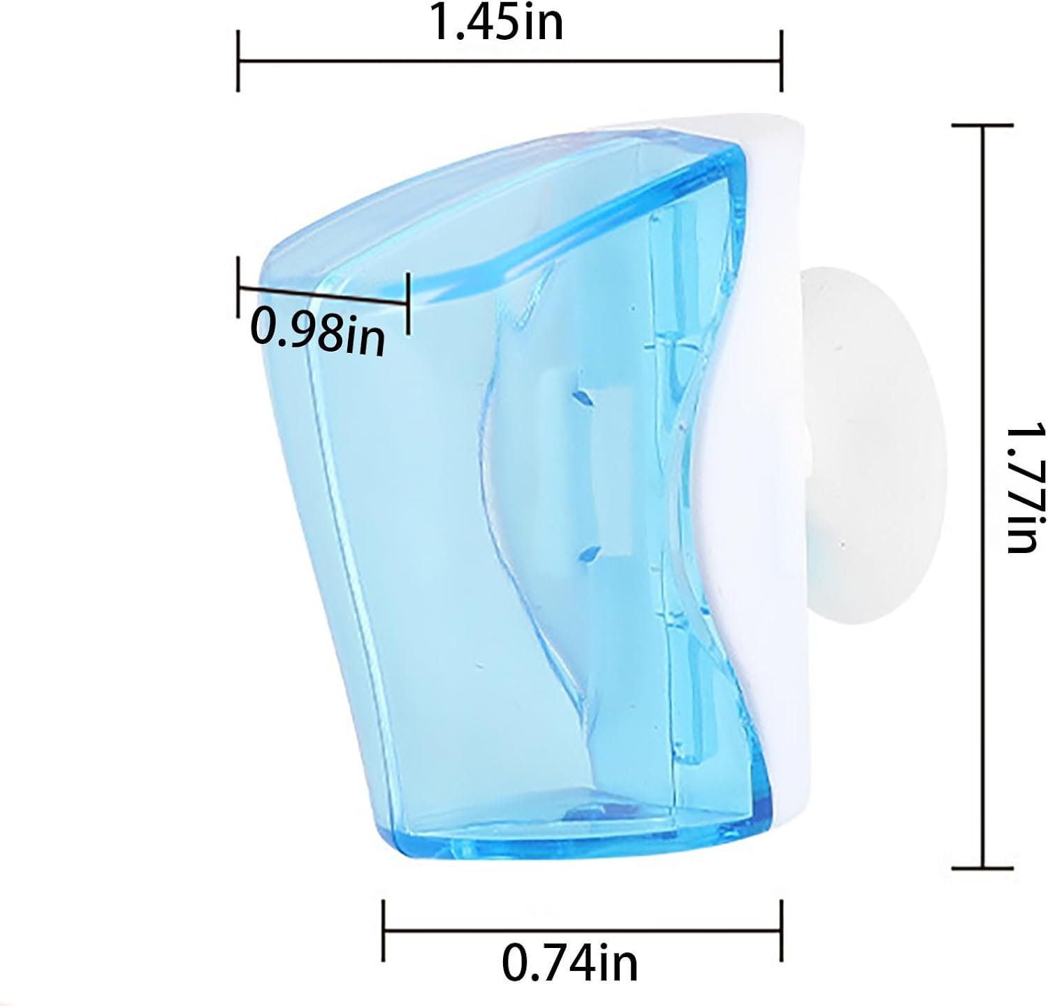 Toothbrush Holder Case with Suction Cup Green