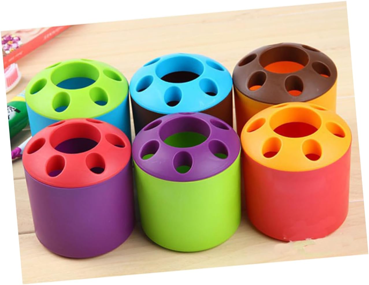 Alipis Large Toothbrush Holder - Bathroom Sink Organizer