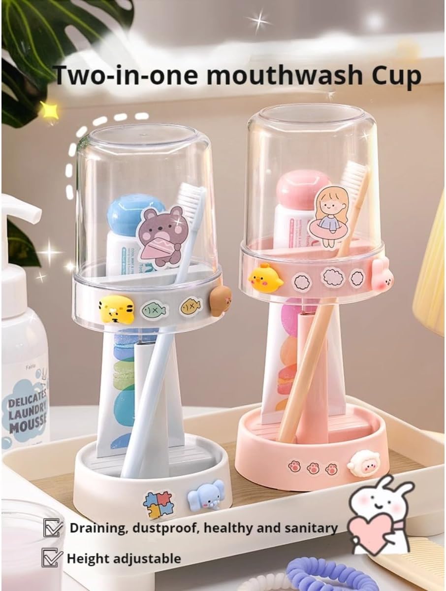 POMN Kids Toothbrush Holder with Cute Design for Kids