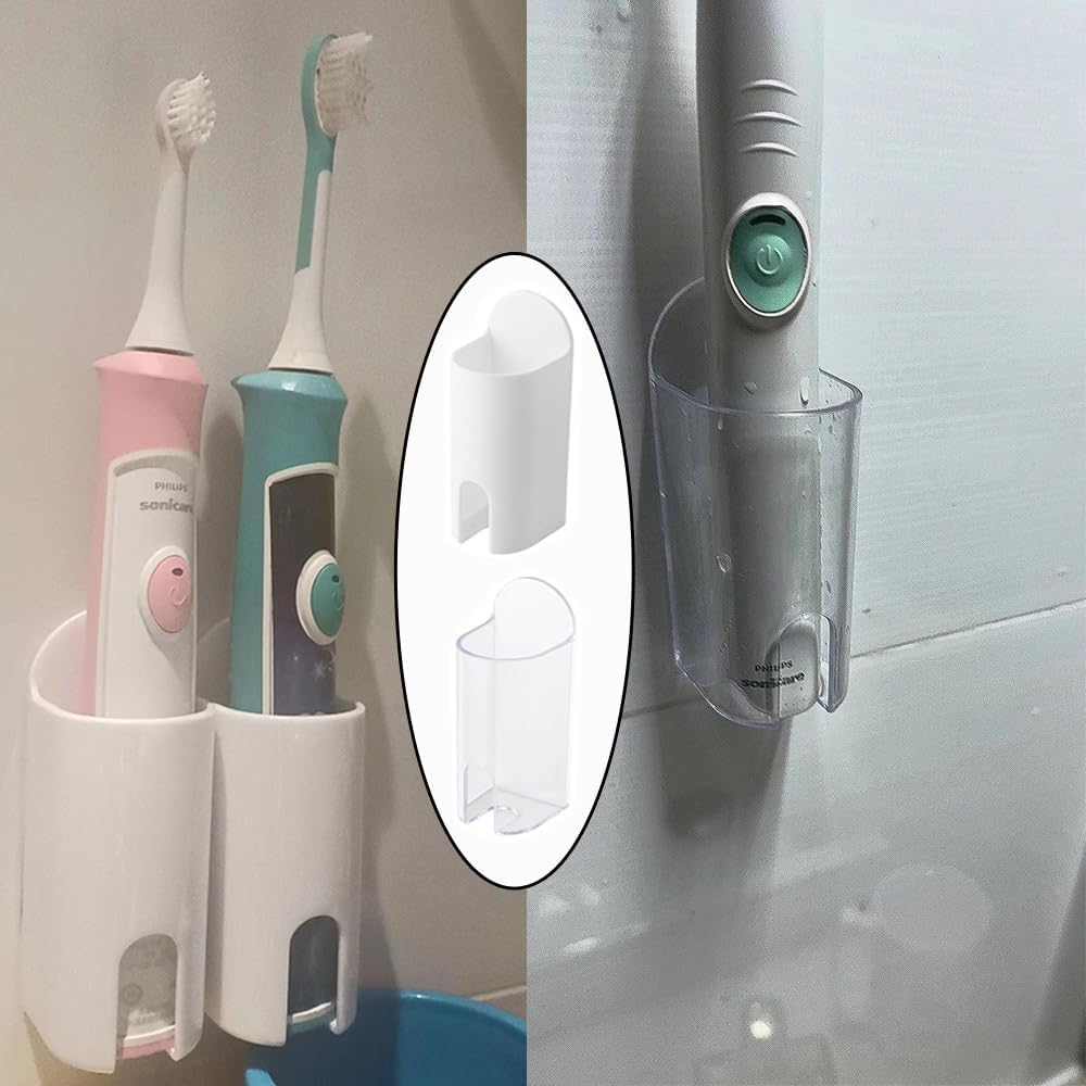 Sturdy Rechargeable Electric Toothbrush Holder Wall Mounted With Universal Fit