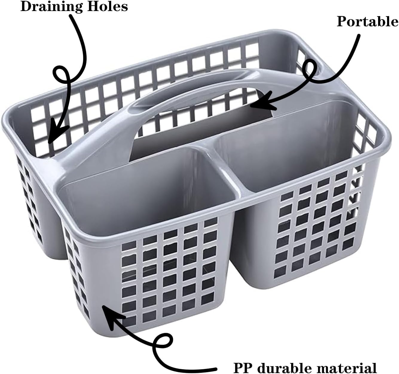 Trackless compact and portable shower organizer