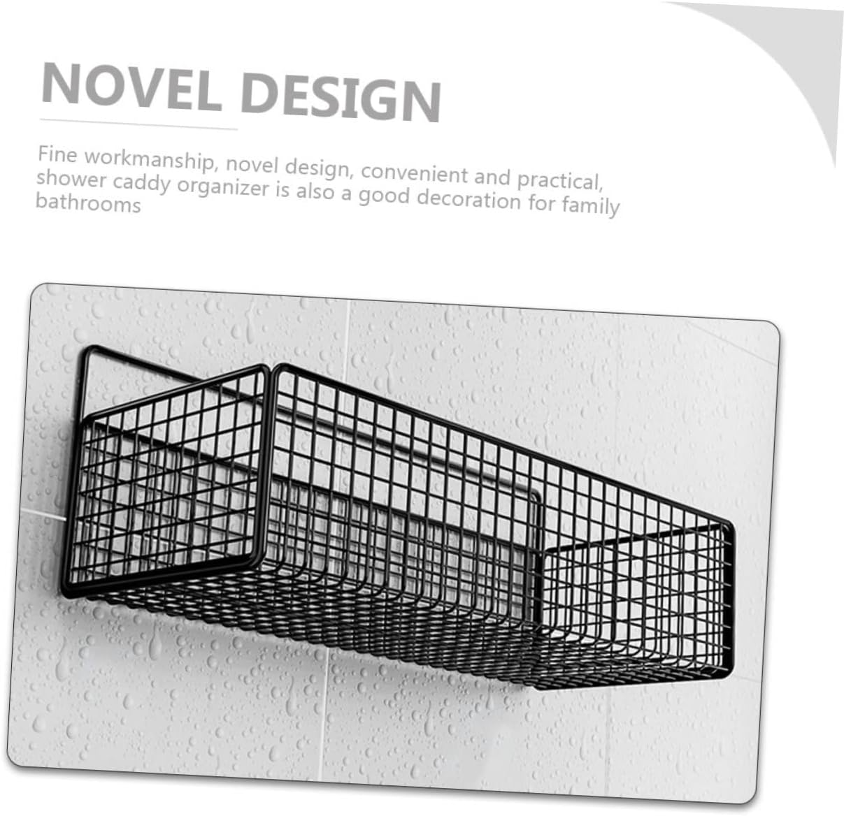 Sturdy Iron Shower Organizer for Bathroom Storage