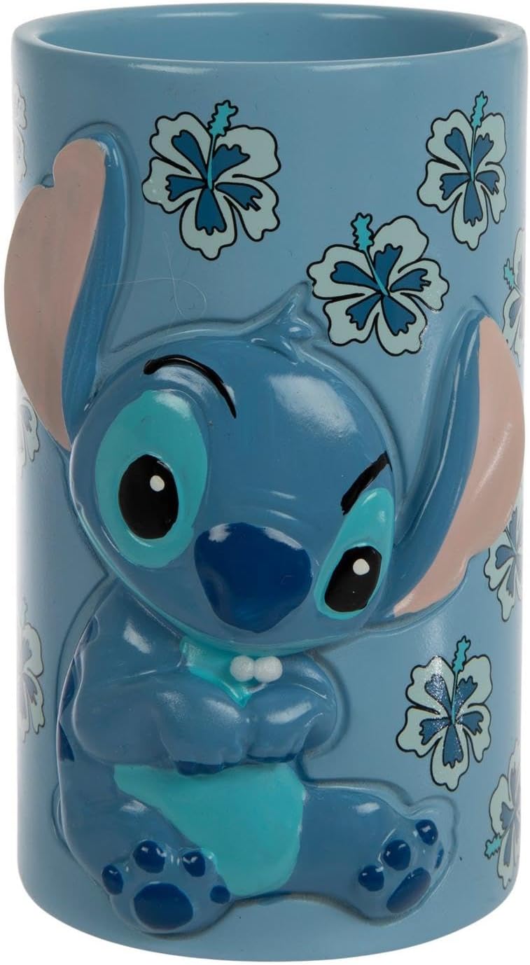 Hobby Lobby Kids Bathroom Toothbrush Holder Blue Stitch