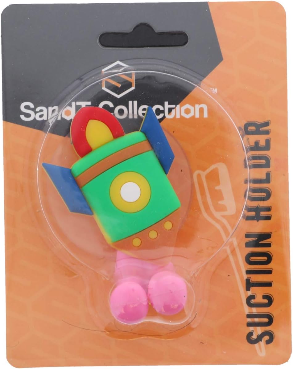 Rocket Suction Toothbrush Holder Pink