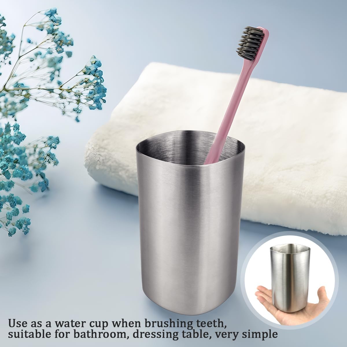 DOERDO Stainless Steel Toothbrush Holder 24x43-inch
