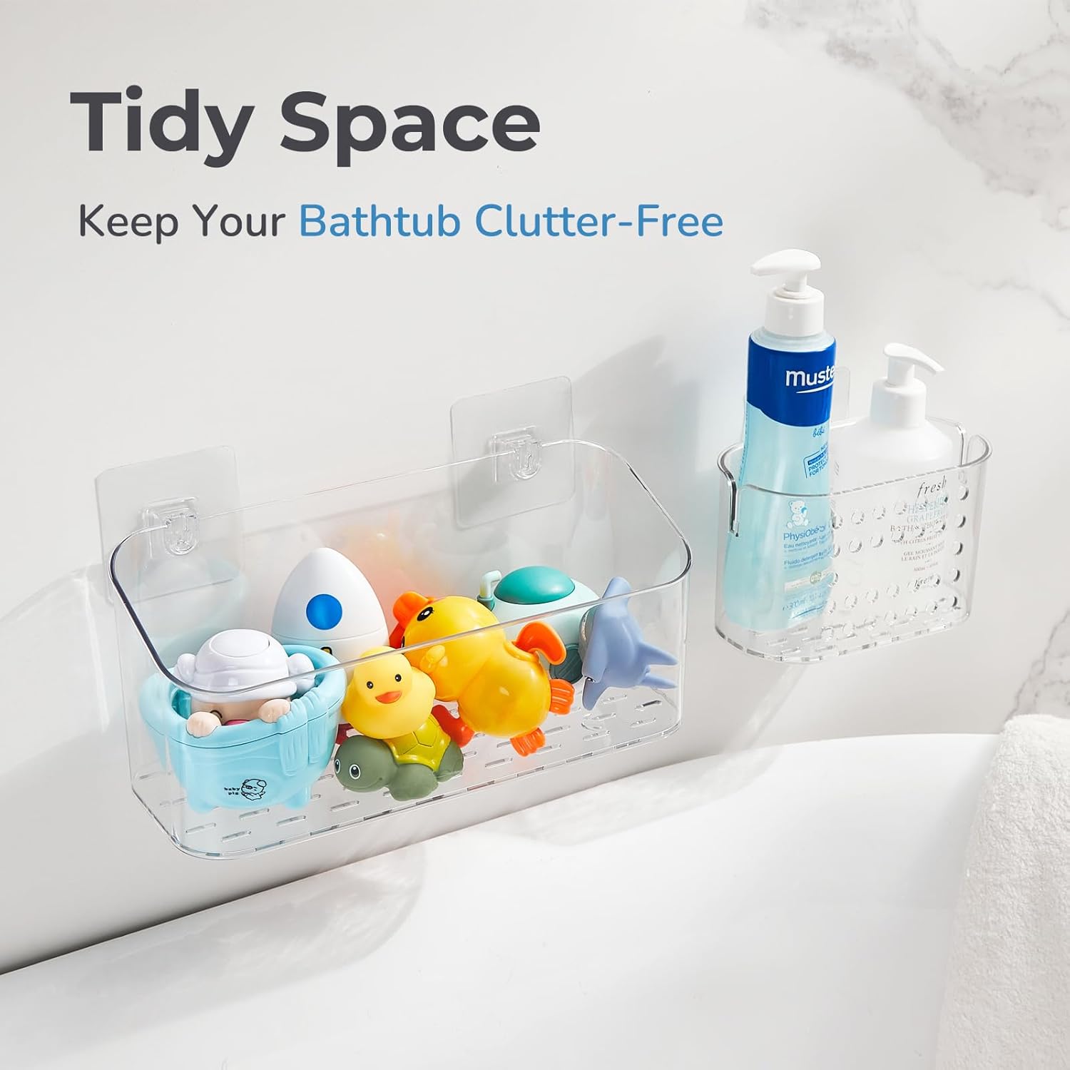 CQUNMBath Toy Storage Holder Large Capacity