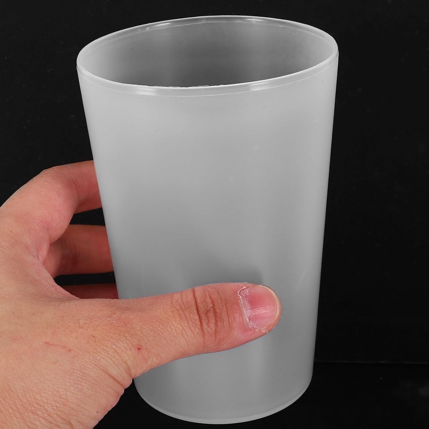 Kichvoe 10-Pack Transparent Toothbrush Cups