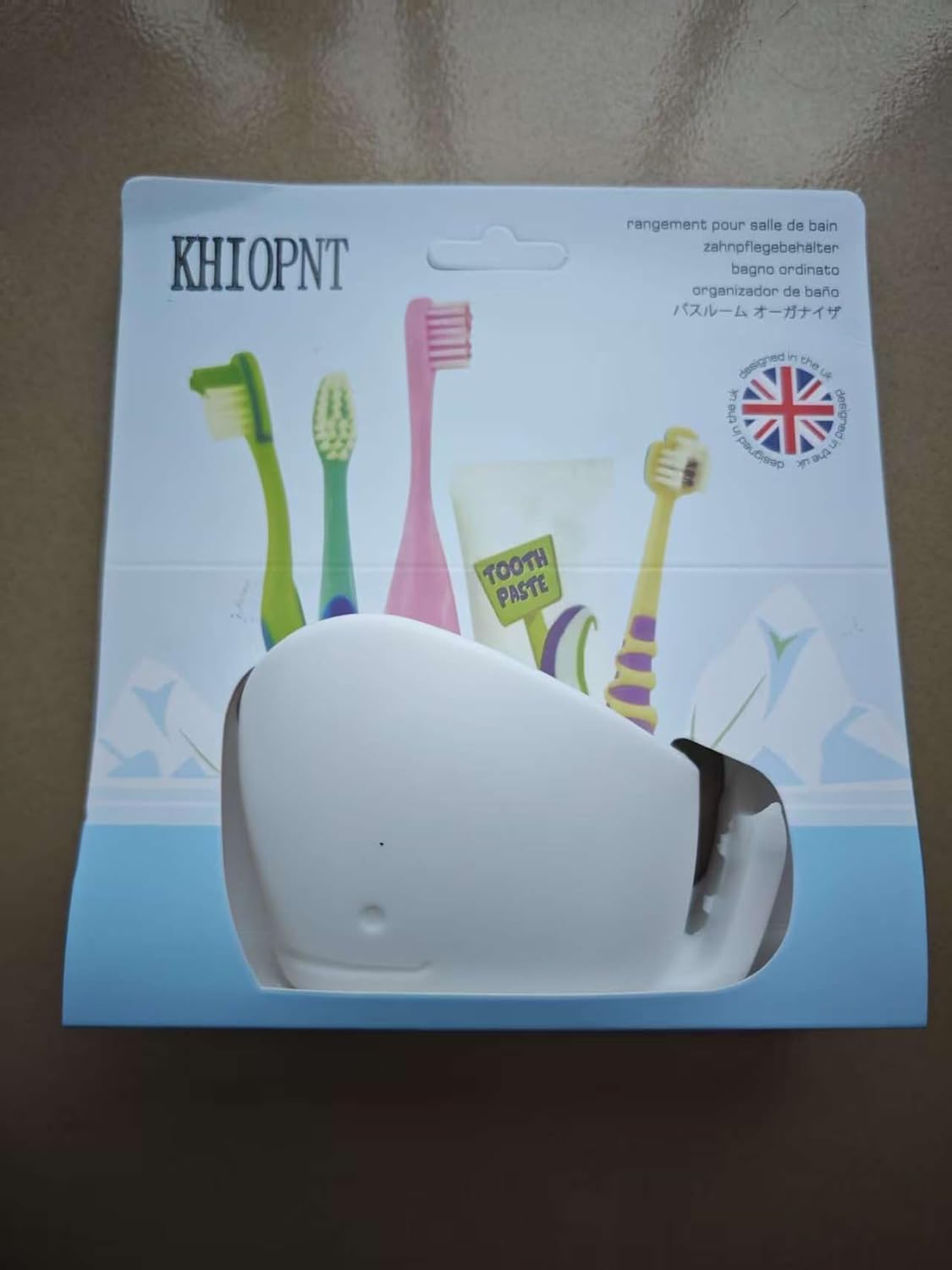 Cute Whale Toothbrush Holder for Kids Silicon Organiser