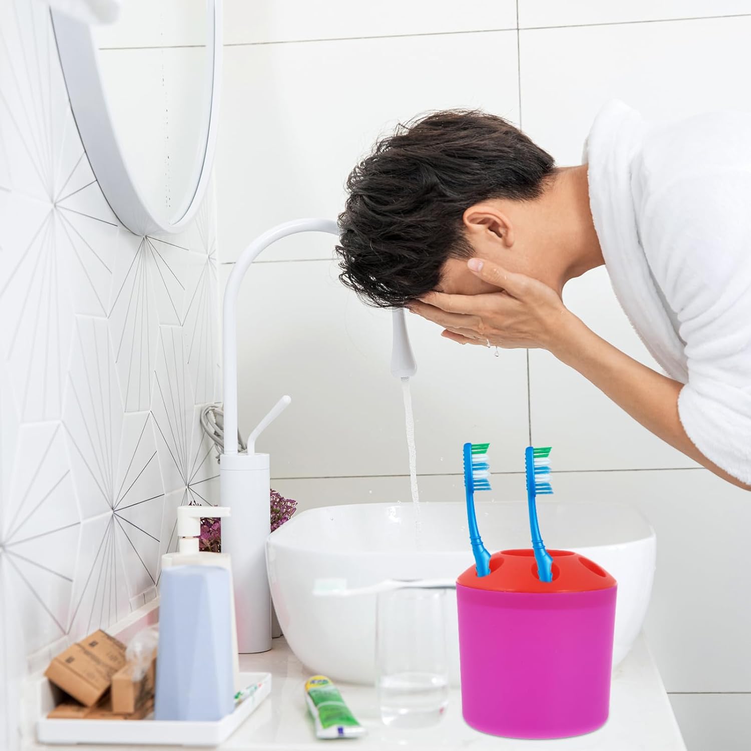 PrettyZoom Toothbrush Holder for Bathroom
