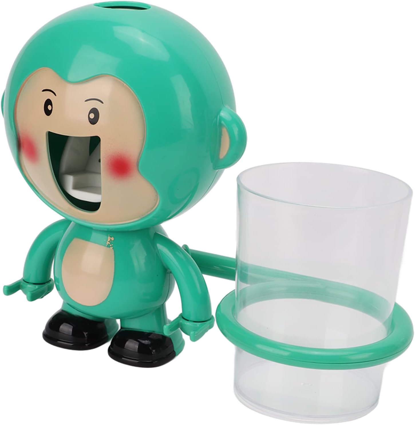 Cutesy Cartoon Monkey Toothbrush Holder Wall-Mounted for Kids