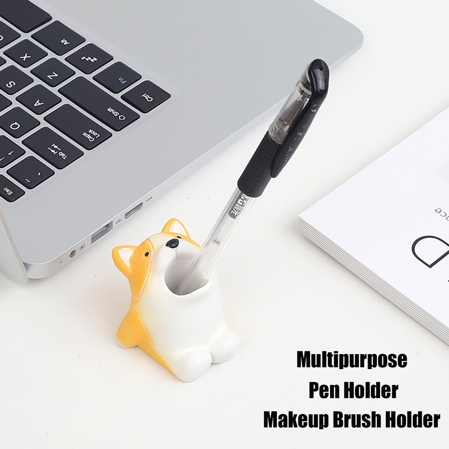 4PCS Cute Animal Toothbrush Holder Funny Pen and Makeup Brush Storage