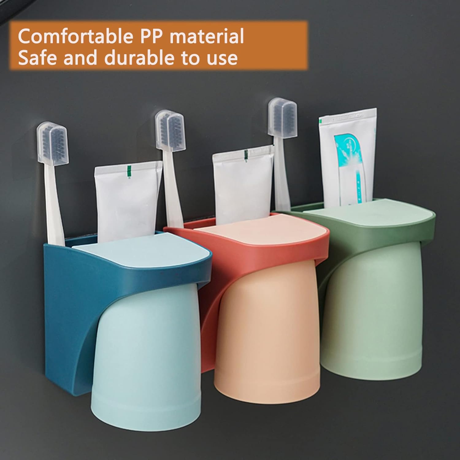 Magnetic Cup Toothbrush Holder compact easy to use drill-free space-saving design