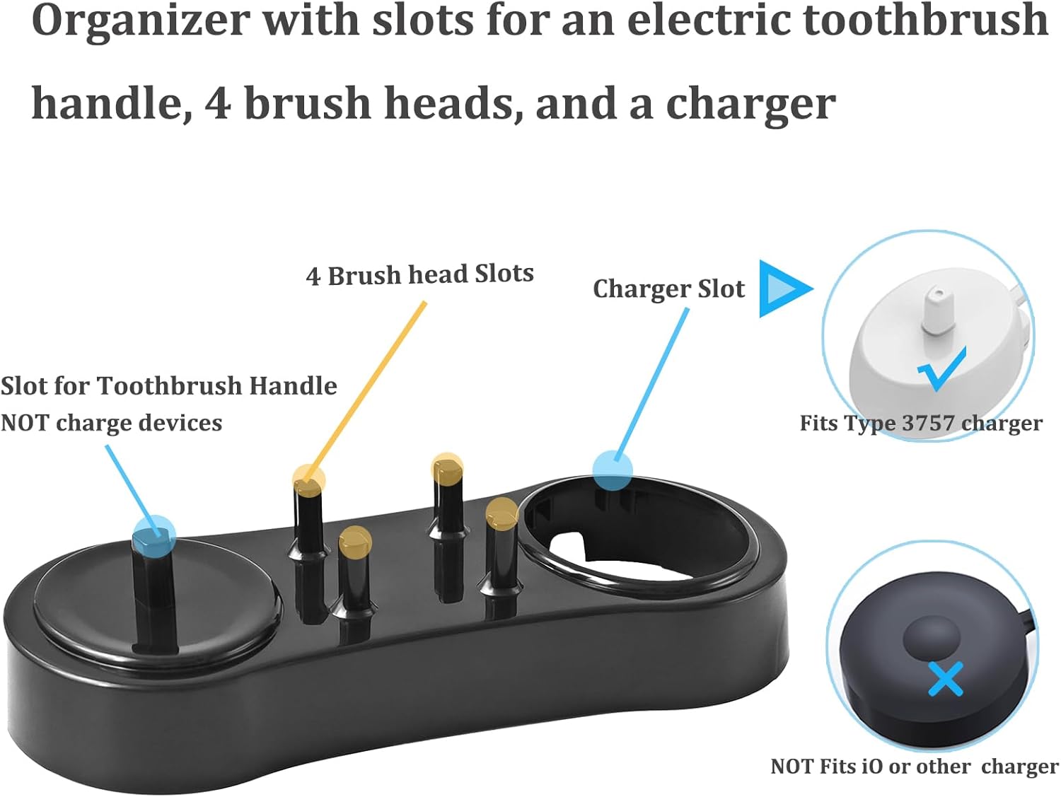 Zuikn Electric Toothbrush Holder Charger Stand